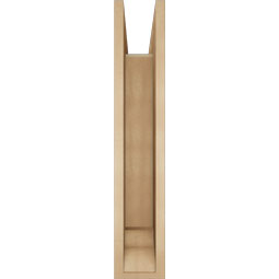 Ekena Millwork - BKTUR0554X30X30IMP01RCPR - Timberthane Faux Wood Imperial Style Bracket w/ Offset Brace, Traditional Ends, 5 1/2"W x 30"D x 30"H, Primed Tan