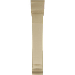 Ekena Millwork - BKTUR0554X30X34IMP01RCPR - Timberthane Faux Wood Imperial Style Bracket w/ Offset Brace, Traditional Ends, 5 1/2"W x 30"D x 34"H, Primed Tan