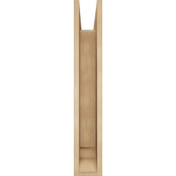 Ekena Millwork - BKTUR0554X30X34IMP01RCPR - Timberthane Faux Wood Imperial Style Bracket w/ Offset Brace, Traditional Ends, 5 1/2"W x 30"D x 34"H, Primed Tan
