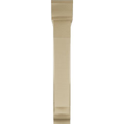 Ekena Millwork - BKTUR0554X30X36IMP01RCPR - Timberthane Faux Wood Imperial Style Bracket w/ Offset Brace, Traditional Ends, 5 1/2"W x 30"D x 36"H, Primed Tan