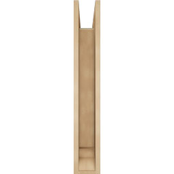 Ekena Millwork - BKTUR0554X30X36IMP01RCPR - Timberthane Faux Wood Imperial Style Bracket w/ Offset Brace, Traditional Ends, 5 1/2"W x 30"D x 36"H, Primed Tan