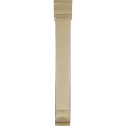 Ekena Millwork - BKTUR0554X30X42IMP01RCPR - Timberthane Faux Wood Imperial Style Bracket w/ Offset Brace, Traditional Ends, 5 1/2"W x 30"D x 42"H, Primed Tan