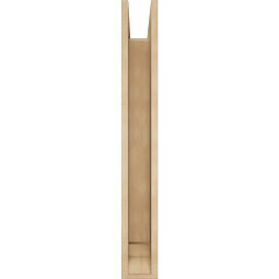 Ekena Millwork - BKTUR0554X30X42IMP01RCPR - Timberthane Faux Wood Imperial Style Bracket w/ Offset Brace, Traditional Ends, 5 1/2"W x 30"D x 42"H, Primed Tan