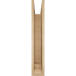 Ekena Millwork - BKTUR0554X32X32IMP01RCPR - Timberthane Faux Wood Imperial Style Bracket w/ Offset Brace, Traditional Ends, 5 1/2"W x 32"D x 32"H, Primed Tan