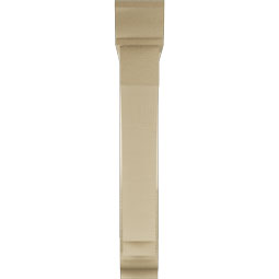 Ekena Millwork - BKTUR0554X32X36IMP01RCPR - Timberthane Faux Wood Imperial Style Bracket w/ Offset Brace, Traditional Ends, 5 1/2"W x 32"D x 36"H, Primed Tan