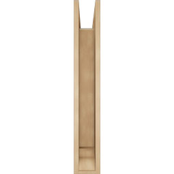 Ekena Millwork - BKTUR0554X32X36IMP01RCPR - Timberthane Faux Wood Imperial Style Bracket w/ Offset Brace, Traditional Ends, 5 1/2"W x 32"D x 36"H, Primed Tan