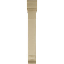 Ekena Millwork - BKTUR0554X32X38IMP01RCPR - Timberthane Faux Wood Imperial Style Bracket w/ Offset Brace, Traditional Ends, 5 1/2"W x 32"D x 38"H, Primed Tan