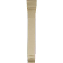 Ekena Millwork - BKTUR0554X32X40IMP01RCPR - Timberthane Faux Wood Imperial Style Bracket w/ Offset Brace, Traditional Ends, 5 1/2"W x 32"D x 40"H, Primed Tan