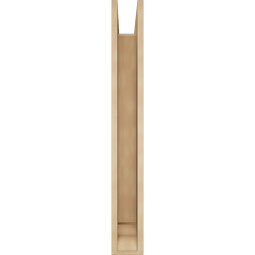 Ekena Millwork - BKTUR0554X32X44IMP01RCPR - Timberthane Faux Wood Imperial Style Bracket w/ Offset Brace, Traditional Ends, 5 1/2"W x 32"D x 44"H, Primed Tan