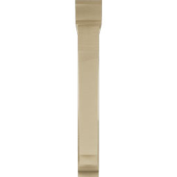 Ekena Millwork - BKTUR0554X34X42IMP01RCPR - Timberthane Faux Wood Imperial Style Bracket w/ Offset Brace, Traditional Ends, 5 1/2"W x 34"D x 42"H, Primed Tan