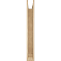 Ekena Millwork - BKTUR0554X34X42IMP01RCPR - Timberthane Faux Wood Imperial Style Bracket w/ Offset Brace, Traditional Ends, 5 1/2"W x 34"D x 42"H, Primed Tan