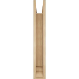 Ekena Millwork - BKTUR0554X36X36IMP01RCPR - Timberthane Faux Wood Imperial Style Bracket w/ Offset Brace, Traditional Ends, 5 1/2"W x 36"D x 36"H, Primed Tan