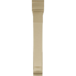 Ekena Millwork - BKTUR0554X36X40IMP01RCPR - Timberthane Faux Wood Imperial Style Bracket w/ Offset Brace, Traditional Ends, 5 1/2"W x 36"D x 40"H, Primed Tan