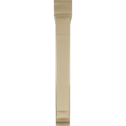 Ekena Millwork - BKTUR0554X36X44IMP01RCPR - Timberthane Faux Wood Imperial Style Bracket w/ Offset Brace, Traditional Ends, 5 1/2"W x 36"D x 44"H, Primed Tan
