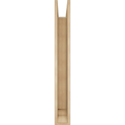 Ekena Millwork - BKTUR0554X36X44IMP01RCPR - Timberthane Faux Wood Imperial Style Bracket w/ Offset Brace, Traditional Ends, 5 1/2"W x 36"D x 44"H, Primed Tan