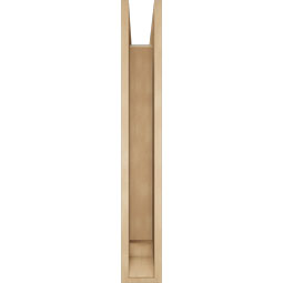 Ekena Millwork - BKTUR0554X38X38IMP01RCPR - Timberthane Faux Wood Imperial Style Bracket w/ Offset Brace, Traditional Ends, 5 1/2"W x 38"D x 38"H, Primed Tan