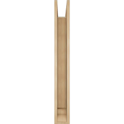 Ekena Millwork - BKTUR0554X38X44IMP01RCPR - Timberthane Faux Wood Imperial Style Bracket w/ Offset Brace, Traditional Ends, 5 1/2"W x 38"D x 44"H, Primed Tan