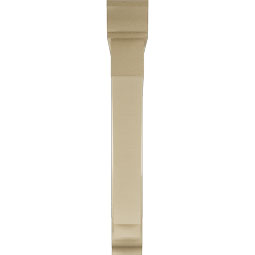 Ekena Millwork - BKTUR0554X40X40IMP01RCPR - Timberthane Faux Wood Imperial Style Bracket w/ Offset Brace, Traditional Ends, 5 1/2"W x 40"D x 40"H, Primed Tan