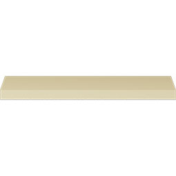 Ekena Millwork - MLD03X02X03LO - Endurathane Loera Crown Moulding, 2 1/2"H x 2 1/8"P x 3"F x 94 1/2"L, Factory Primed