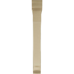 Ekena Millwork - BKTUR0554X46X46IMP01RCPR - Timberthane Faux Wood Imperial Style Bracket w/ Offset Brace, Traditional Ends, 5 1/2"W x 46"D x 46"H, Primed Tan
