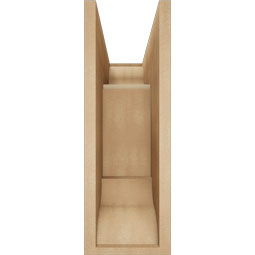 Ekena Millwork - BKTUR0756X18X22IMP01RCPR - Timberthane Faux Wood Imperial Style Bracket w/ Offset Brace, Traditional Ends, 7 1/2"W x 18"D x 22"H, Primed Tan