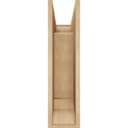 Ekena Millwork - BKTUR0756X18X30IMP01RCPR - Timberthane Faux Wood Imperial Style Bracket w/ Offset Brace, Traditional Ends, 7 1/2"W x 18"D x 30"H, Primed Tan