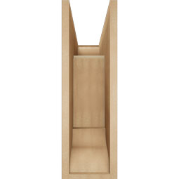 Ekena Millwork - BKTUR0756X20X24IMP01RCPR - Timberthane Faux Wood Imperial Style Bracket w/ Offset Brace, Traditional Ends, 7 1/2"W x 20"D x 24"H, Primed Tan
