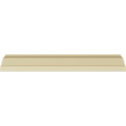 Ekena Millwork - MLD02X02X03QU - Endurathane Quentin Crown Moulding, 2 1/2"H x 2 7/8"P x 3 7/8"F x 94 1/2"L, Factory Primed
