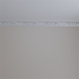 Ekena Millwork - MLD02X02X03QU - Endurathane Quentin Crown Moulding, 2 1/2"H x 2 7/8"P x 3 7/8"F x 94 1/2"L, Factory Primed