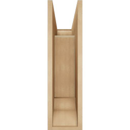 Ekena Millwork - BKTUR0756X20X28IMP01RCPR - Timberthane Faux Wood Imperial Style Bracket w/ Offset Brace, Traditional Ends, 7 1/2"W x 20"D x 28"H, Primed Tan