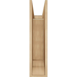 Ekena Millwork - BKTUR0756X20X32IMP01RCPR - Timberthane Faux Wood Imperial Style Bracket w/ Offset Brace, Traditional Ends, 7 1/2"W x 20"D x 32"H, Primed Tan
