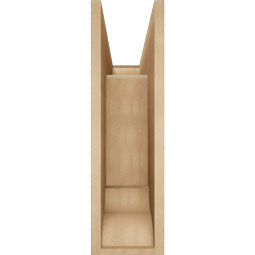 Ekena Millwork - BKTUR0756X22X26IMP01RCPR - Timberthane Faux Wood Imperial Style Bracket w/ Offset Brace, Traditional Ends, 7 1/2"W x 22"D x 26"H, Primed Tan