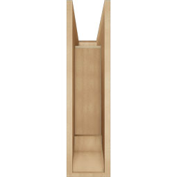 Ekena Millwork - BKTUR0756X22X30IMP01RCPR - Timberthane Faux Wood Imperial Style Bracket w/ Offset Brace, Traditional Ends, 7 1/2"W x 22"D x 30"H, Primed Tan