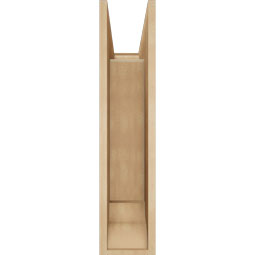 Ekena Millwork - BKTUR0756X22X34IMP01RCPR - Timberthane Faux Wood Imperial Style Bracket w/ Offset Brace, Traditional Ends, 7 1/2"W x 22"D x 34"H, Primed Tan