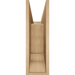 Ekena Millwork - BKTUR0756X24X24IMP01RCPR - Timberthane Faux Wood Imperial Style Bracket w/ Offset Brace, Traditional Ends, 7 1/2"W x 24"D x 24"H, Primed Tan