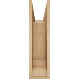 Ekena Millwork - BKTUR0756X24X28IMP01RCPR - Timberthane Faux Wood Imperial Style Bracket w/ Offset Brace, Traditional Ends, 7 1/2"W x 24"D x 28"H, Primed Tan