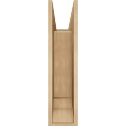 Ekena Millwork - BKTUR0756X24X32IMP01RCPR - Timberthane Faux Wood Imperial Style Bracket w/ Offset Brace, Traditional Ends, 7 1/2"W x 24"D x 32"H, Primed Tan