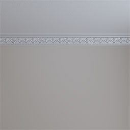 Ekena Millwork - MLD03X03X04KD - Endurathane Kendall Crown Moulding, 3 1/8"H x 2 7/8"P x 4 1/4"F x 94 1/2"L, Factory Primed