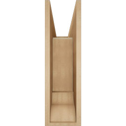 Ekena Millwork - BKTUR0756X26X26IMP01RCPR - Timberthane Faux Wood Imperial Style Bracket w/ Offset Brace, Traditional Ends, 7 1/2"W x 26"D x 26"H, Primed Tan