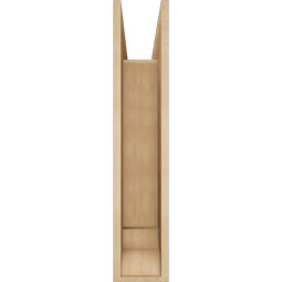 Ekena Millwork - BKTUR0756X26X38IMP01RCPR - Timberthane Faux Wood Imperial Style Bracket w/ Offset Brace, Traditional Ends, 7 1/2"W x 26"D x 38"H, Primed Tan