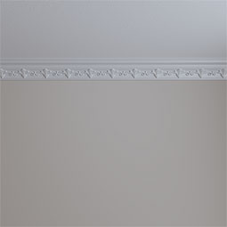Ekena Millwork - MLD03X02X04RO - Endurathane Roberts Crown Moulding, 3 1/4"H x 2 7/8"P x 4 1/4"F x 94 1/2"L, Factory Primed