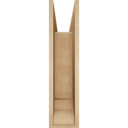 Ekena Millwork - BKTUR0756X28X32IMP01RCPR - Timberthane Faux Wood Imperial Style Bracket w/ Offset Brace, Traditional Ends, 7 1/2"W x 28"D x 32"H, Primed Tan