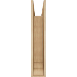 Ekena Millwork - BKTUR0756X28X40IMP01RCPR - Timberthane Faux Wood Imperial Style Bracket w/ Offset Brace, Traditional Ends, 7 1/2"W x 28"D x 40"H, Primed Tan