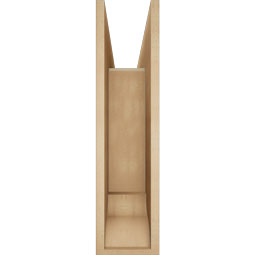 Ekena Millwork - BKTUR0756X30X30IMP01RCPR - Timberthane Faux Wood Imperial Style Bracket w/ Offset Brace, Traditional Ends, 7 1/2"W x 30"D x 30"H, Primed Tan