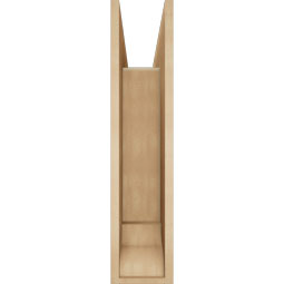Ekena Millwork - BKTUR0756X30X34IMP01RCPR - Timberthane Faux Wood Imperial Style Bracket w/ Offset Brace, Traditional Ends, 7 1/2"W x 30"D x 34"H, Primed Tan
