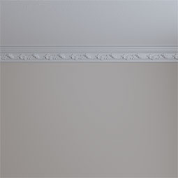 Ekena Millwork - MLD03X03X04SO - Endurathane Southhampton Crown Moulding, 3 1/8"H x 3 1/8"P x 4 1/2"F x 94 1/2"L, (6 1/4" Repeat), Factory Primed