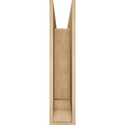 Ekena Millwork - BKTUR0756X32X36IMP01RCPR - Timberthane Faux Wood Imperial Style Bracket w/ Offset Brace, Traditional Ends, 7 1/2"W x 32"D x 36"H, Primed Tan