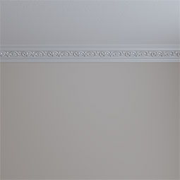 Ekena Millwork - MLD03X03X04ME - Endurathane Medway Crown Moulding, 3"H x 3 3/8"P x 4 1/2"F x 94 1/2"L, Factory Primed