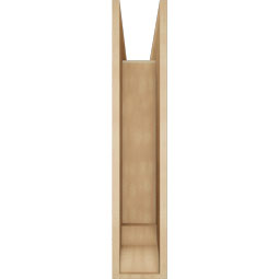 Ekena Millwork - BKTUR0756X32X38IMP01RCPR - Timberthane Faux Wood Imperial Style Bracket w/ Offset Brace, Traditional Ends, 7 1/2"W x 32"D x 38"H, Primed Tan