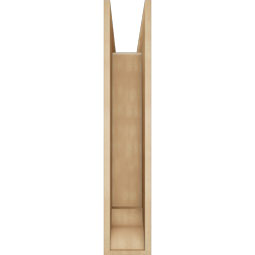 Ekena Millwork - BKTUR0756X32X40IMP01RCPR - Timberthane Faux Wood Imperial Style Bracket w/ Offset Brace, Traditional Ends, 7 1/2"W x 32"D x 40"H, Primed Tan